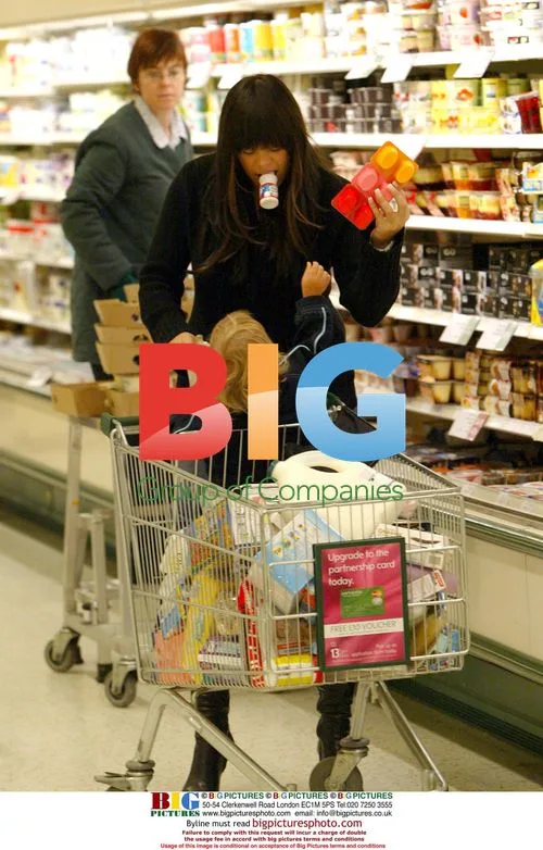 Reality TV star Jade Goody shopping at Waitrose