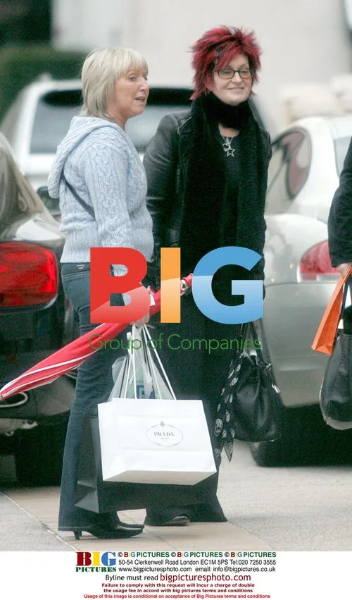 Sharon Osbourne Shopping in Beverly Hills