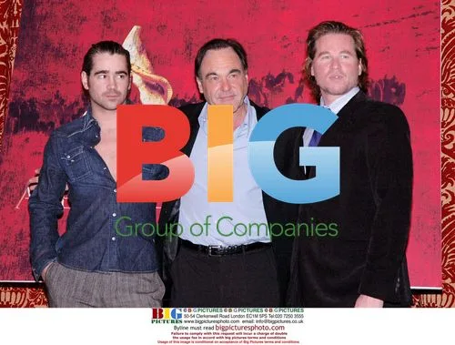 Oliver Stone, Colin Farrell and Val Kilmer at 'Alexander' photocall