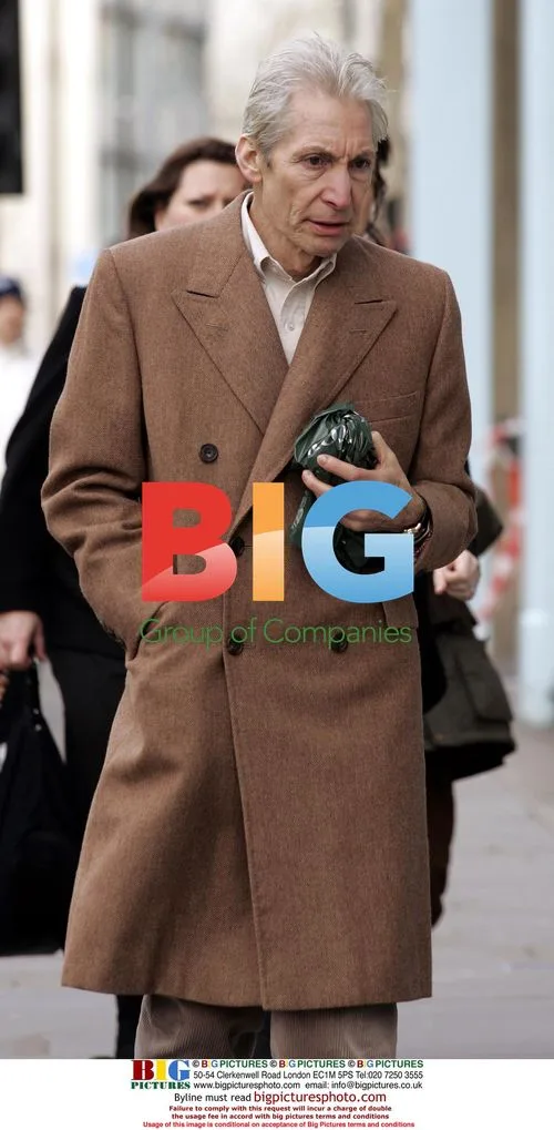 Charlie Watts Takes Stroll on Kings Road