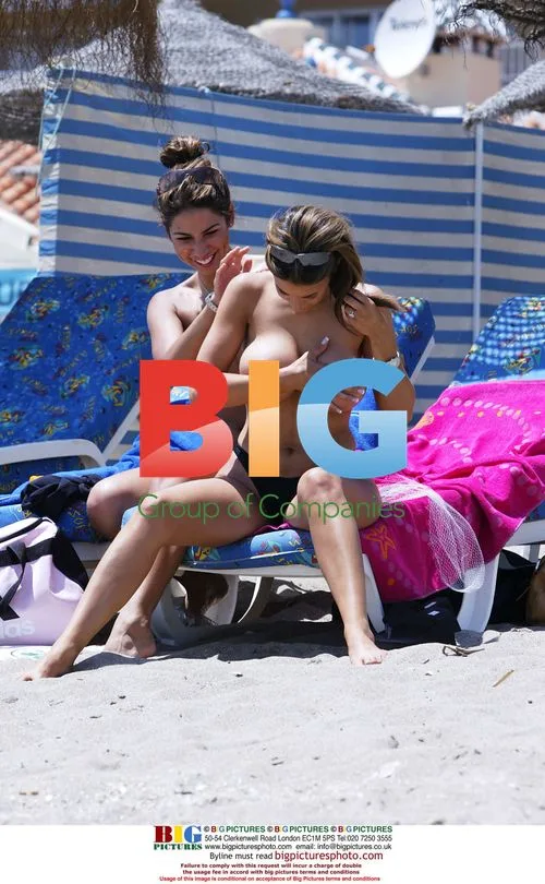 Models Leilani and Lucy Becker on Canary Islands Beach