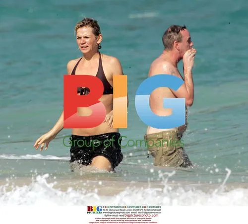 Fatboy Slim and Zoe Ball enjoy beach holiday in Mustique