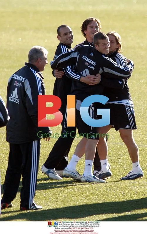 Real Madrid Spanish Football Team Training