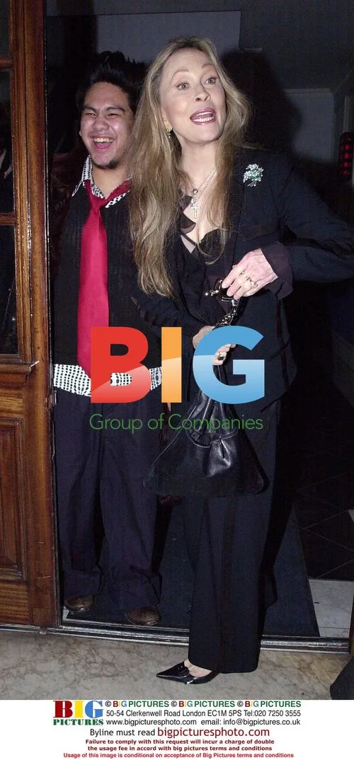 Faye Dunaway and Liam O'Neill in London