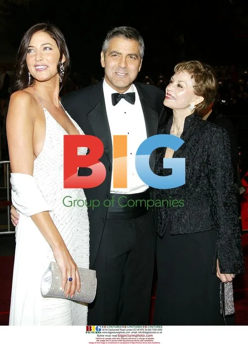 George Clooney with Lisa Snowden and Nina Clooney