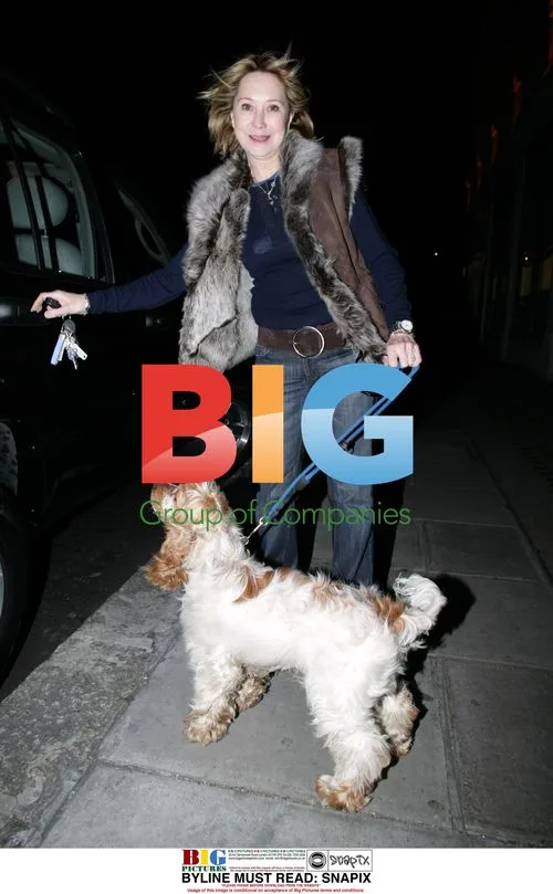 Felicity Kendal Strolls with Dog George