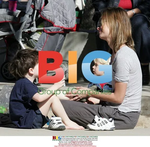 Calista Flockhart takes son Liam to playground