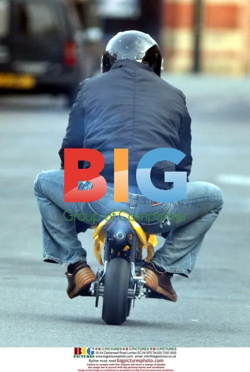 RYAN THOMAS SEEN ON MINI MOTORBIKE