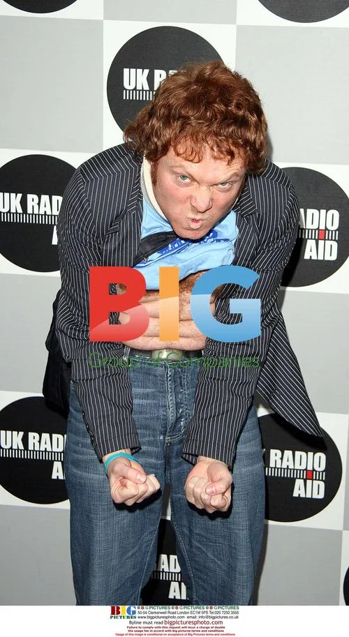 Comedian Avid Merion at UK radio aid fundraiser