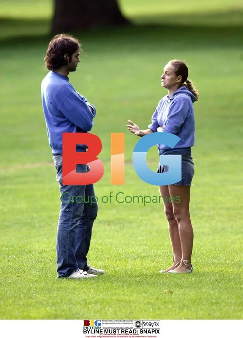 Samantha Morton and Brett Shaw in London park