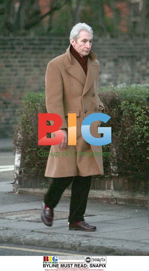 Charlie Watts out with daughter in London