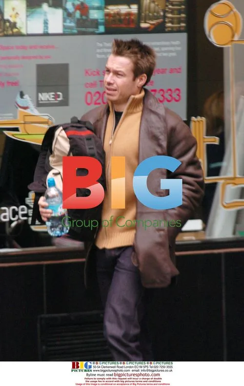 Injured Southampton footballer Graham Le Saux shopping in Soho