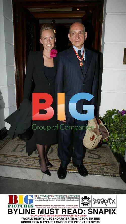 Sir Ben Kingsley and Lady Alexandra in Mayfair