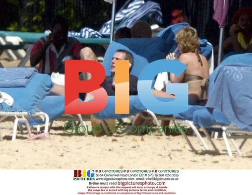 Alan Hanson and partner on Barbados holiday