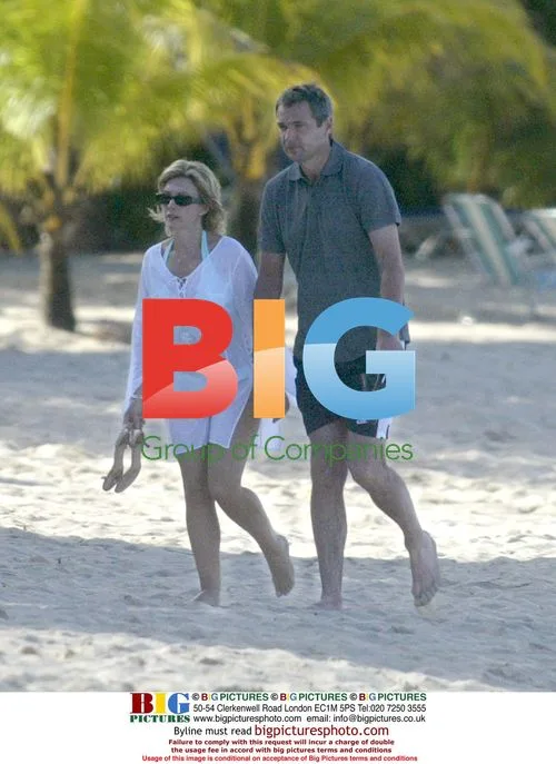 Alan Hanson and partner on holiday in Barbados