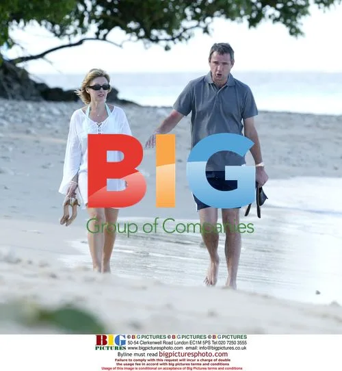 Alan Hanson and partner on holiday in Barbados