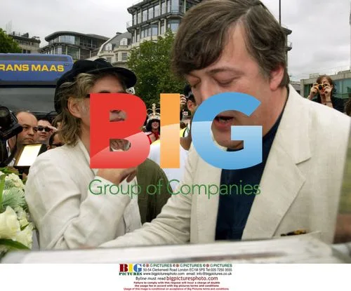 Sir Bob Geldof, Ian McKellen and Stephen Fry at London Pride