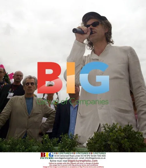 Sir Bob Geldof, Ian McKellen, and Stephen Fry at London Pride
