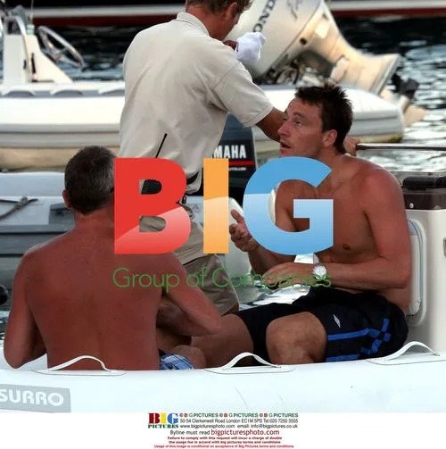 Chelsea Captain John Terry on Holiday Yacht