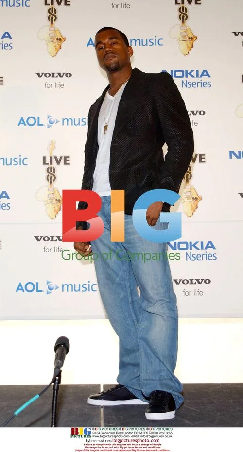 KANYE WEST at Live 8 Press Room