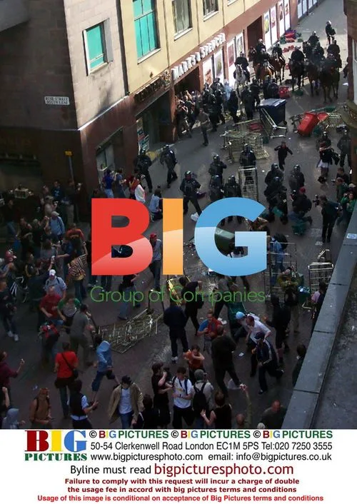 Live 8 Protest Clashes in Edinburgh