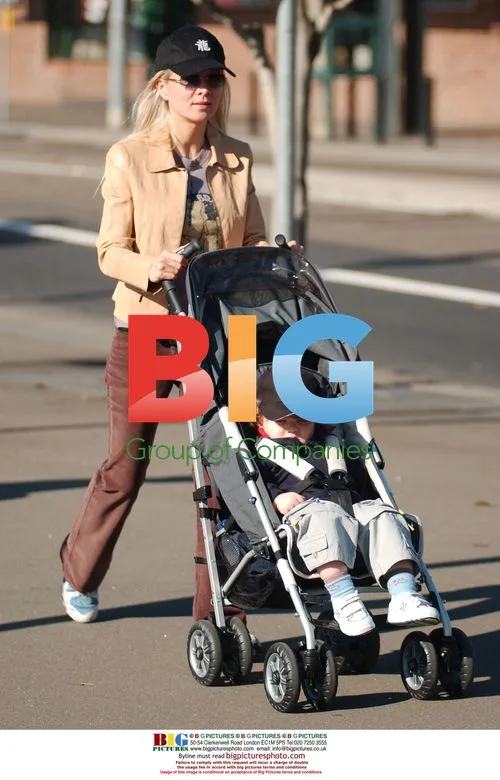 Danielle Spencer and son Charles out in Sydney