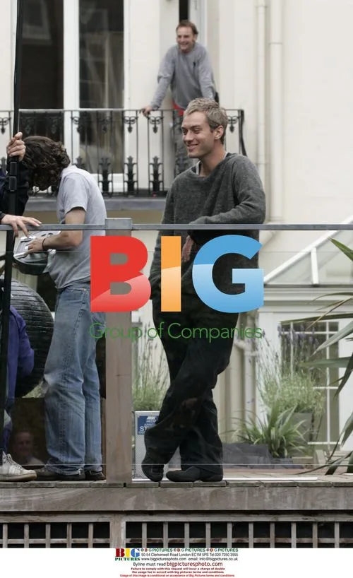 Jude Law and Anthony Minghella Filming "Breaking and Entering"