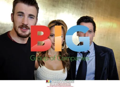 Jessica Alba, Ioan Grufford and Chris Evans at Fantastic Four Swedish Premiere