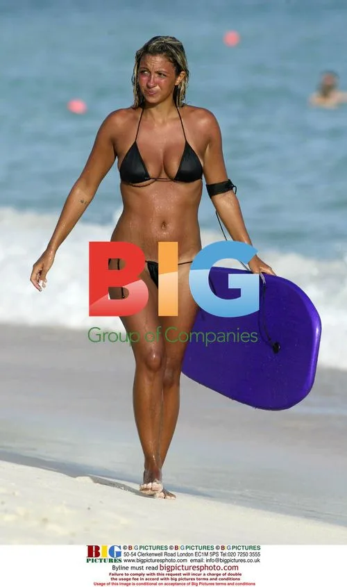 Jodie Marsh Body Boarding
