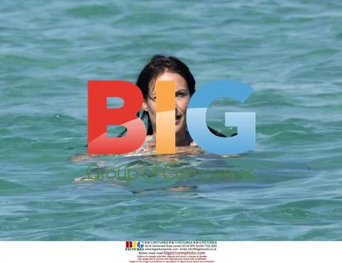 Claire Forlani's Beach Day in France