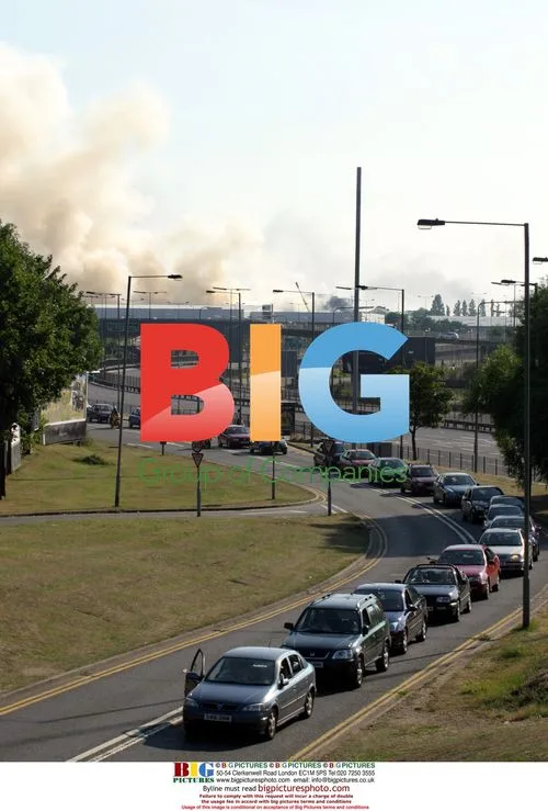 Fire at north London woodyard