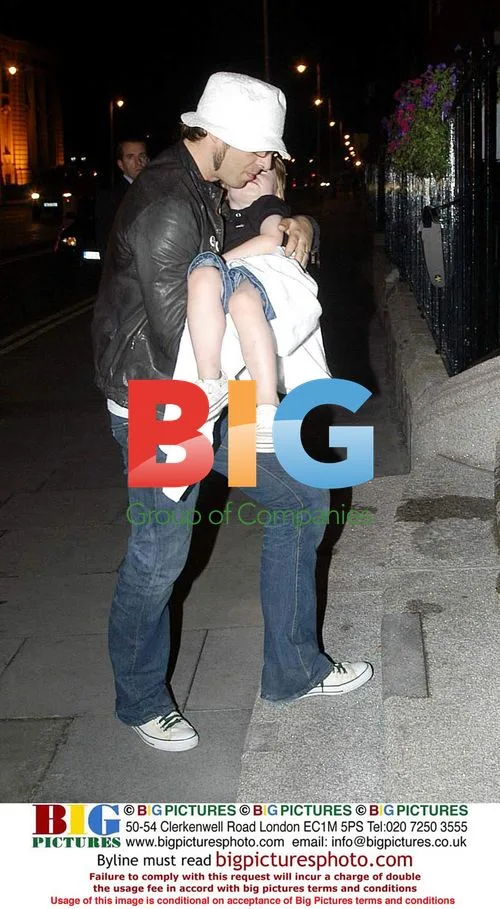 Liam Gallagher and son Gene at Merrion Hotel