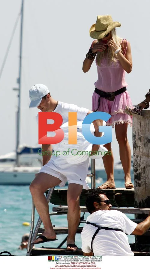 Ralf Schumacher on a Boat in St Tropez