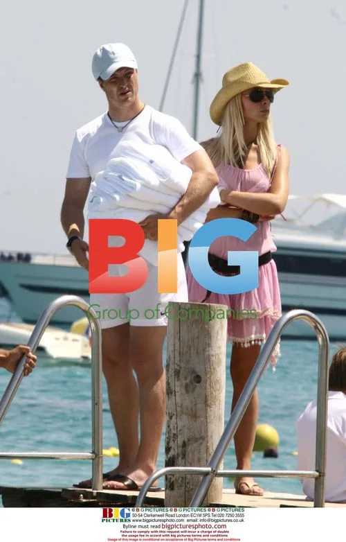 Ralf Schumacher on Boat in St Tropez