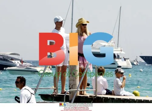 Ralf Schumacher on Boat in St Tropez