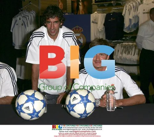 Real Madrid Soccer Team Signs Autographs