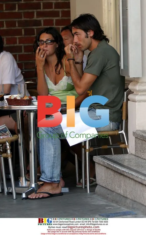 Arsenal's Robert Pires and Girlfriend