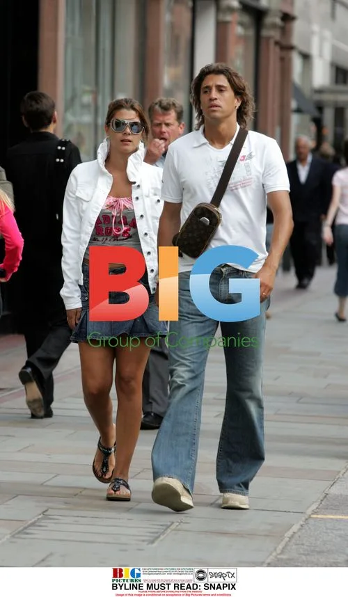 Hernan Crespo and wife Alessia Rossi shop at Baby Dior