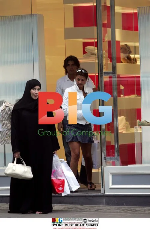 Hernan Crespo and wife Alessia Rossi shop at Baby Dior