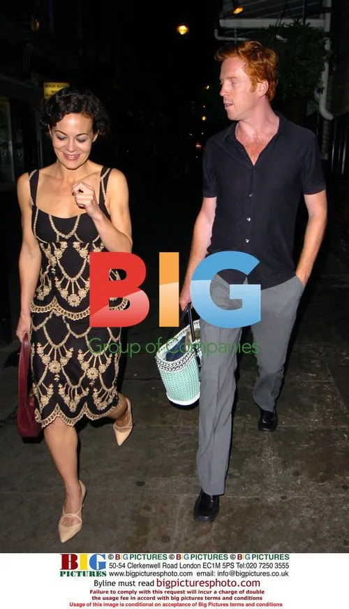 Damian Lewis and Helen McCrory Leaving Restaurant