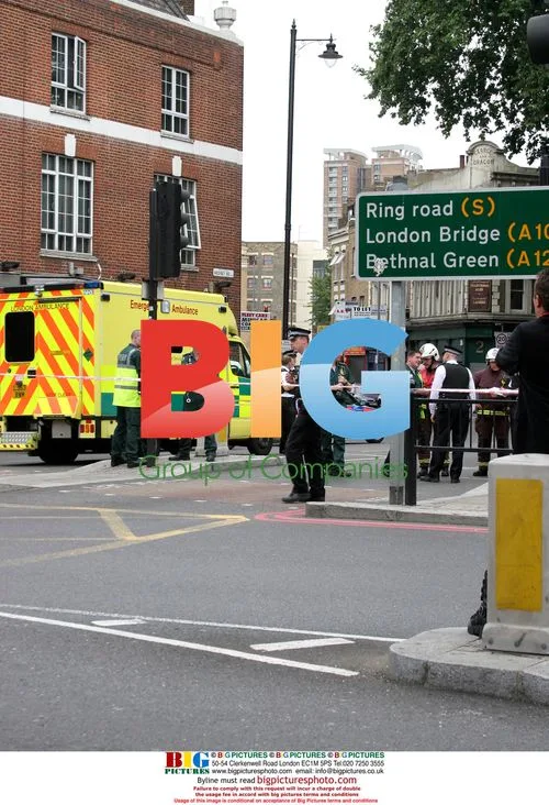 Emergency Services at London Bus Explosion