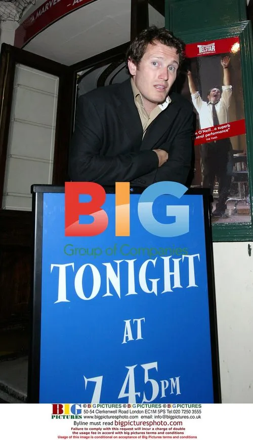 Nick Moran attends 'Telstar' play in London
