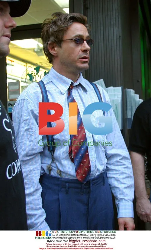 Robert Downey Jr on set of 'Fur'