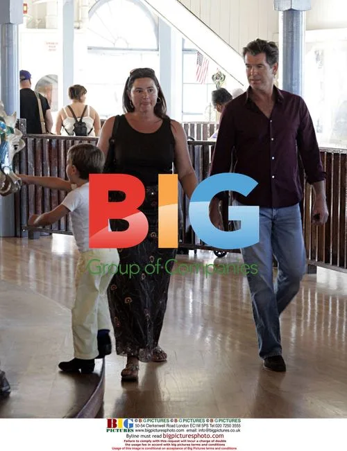 Pierce Brosnan celebrates father's birthday at Santa Monica Pier