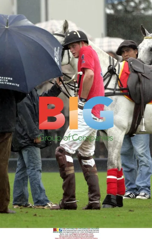 Prince Harry at Polo Cartier International Day