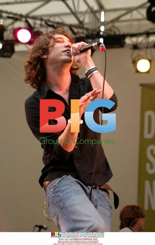 Nick Atkinson of Rooster on Stage