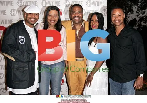 Omar Gooding, Cuba Gooding Jr. at Weeds, Barbershop Premiere