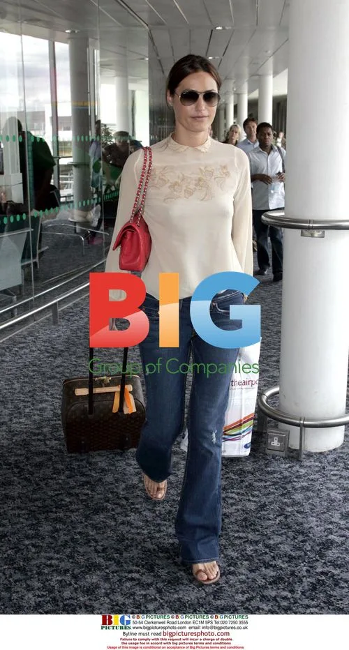 Yasmin Le Bon Departs London Airport