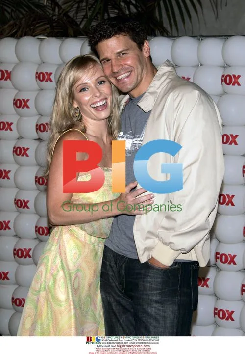 David Boreanaz and Jaime Bergman at FOX Party