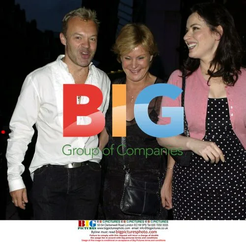 Graham Norton and Nigella Lawson strolling in London